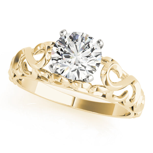 Romantic Filigree Engagement Ring