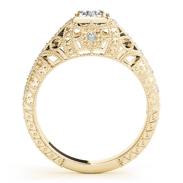 Vintage Milgrain Diamond Engagement Ring (1/8 ct. tw.)