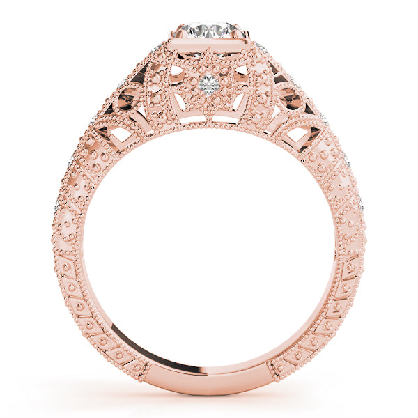 Vintage Milgrain Diamond Engagement Ring (1/8 ct. tw.)