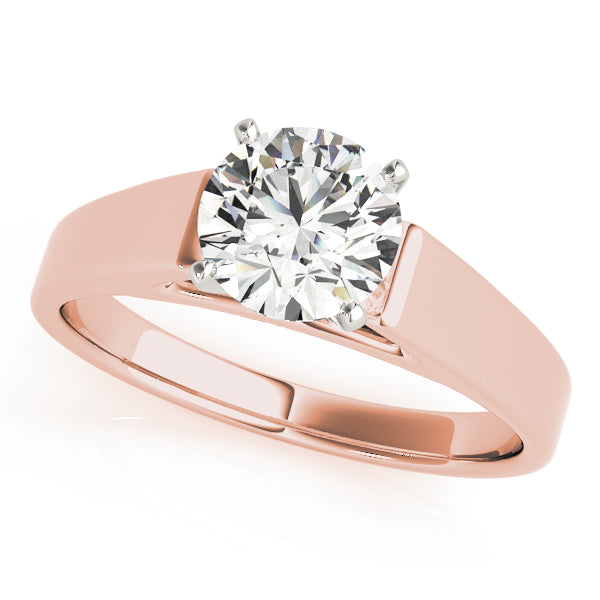 Classic Four-Prong Solitaire Diamond Engagement Ring