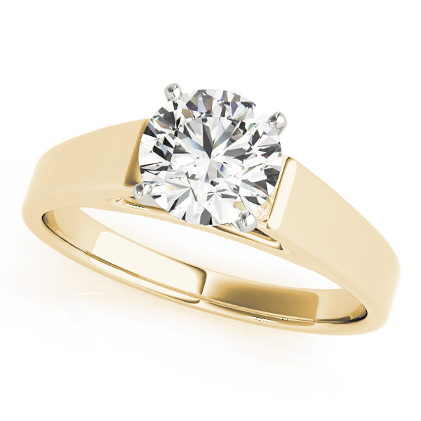 Classic Four-Prong Solitaire Diamond Engagement Ring