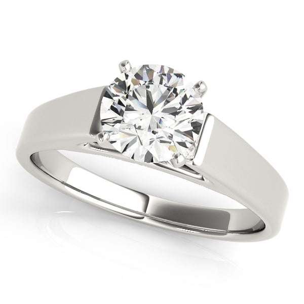 Classic Four-Prong Solitaire Diamond Engagement Ring