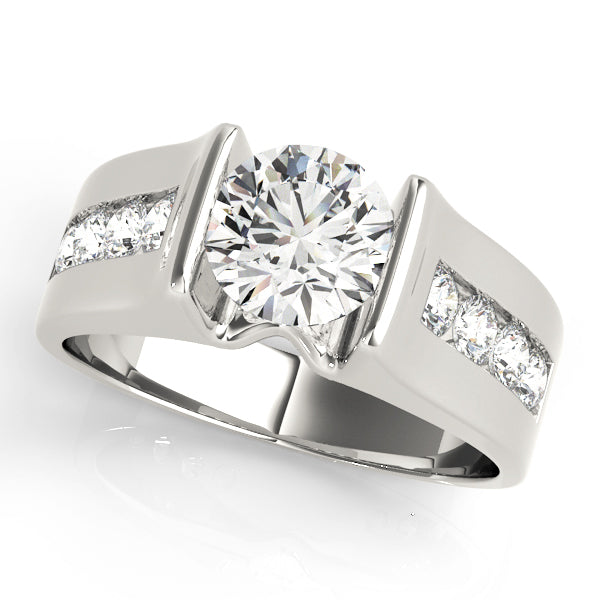 Channel-Set Diamond Engagement Ring (3/8 ct. tw.)