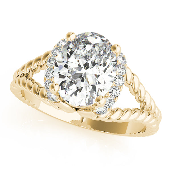 Twist Pavé Diamond Engagement Ring (1/8 ct. tw.)
