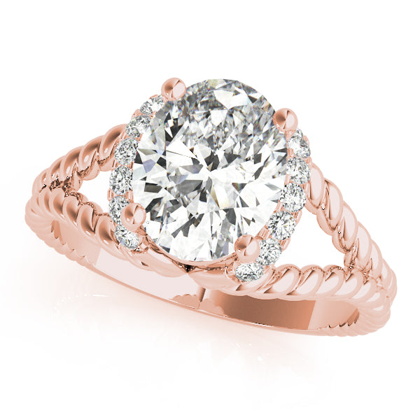 Twist Pavé Diamond Engagement Ring (1/8 ct. tw.)