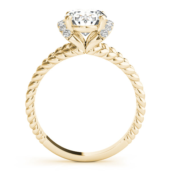 Twist Pavé Diamond Engagement Ring (1/8 ct. tw.)