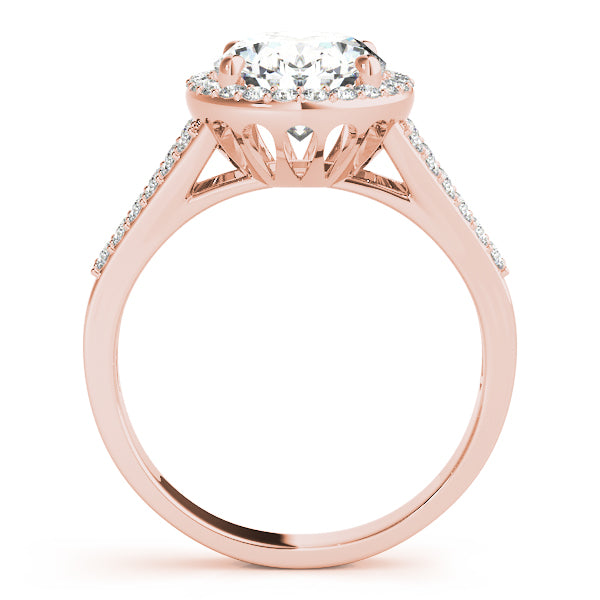 Split Shank Halo Diamond Engagement Ring (1/3 ct. tw.)