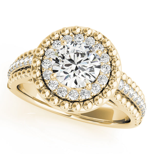 Double Halo Pavé Diamond Engagement Ring (1/3 ct. tw.)