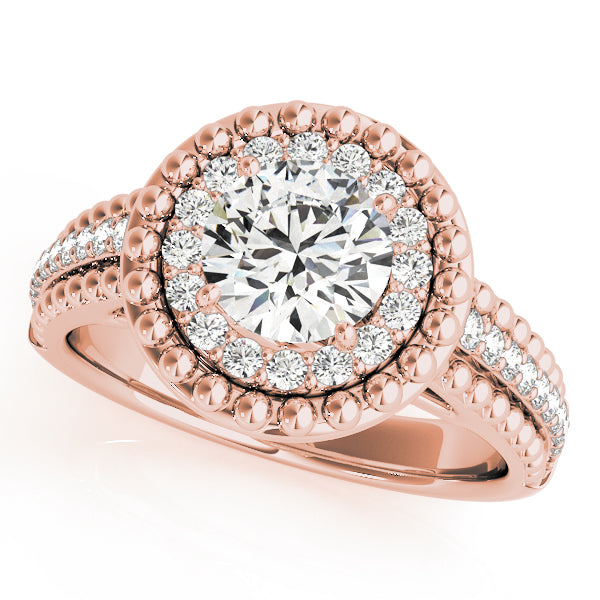 Double Halo Pavé Diamond Engagement Ring (1/3 ct. tw.)