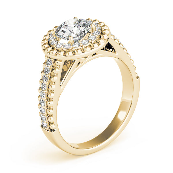 Double Halo Pavé Diamond Engagement Ring (1/3 ct. tw.)