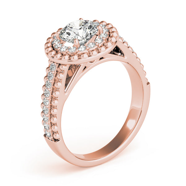 Double Halo Pavé Diamond Engagement Ring (1/3 ct. tw.)