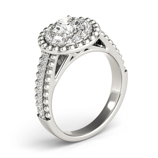 Double Halo Pavé Diamond Engagement Ring (1/3 ct. tw.)
