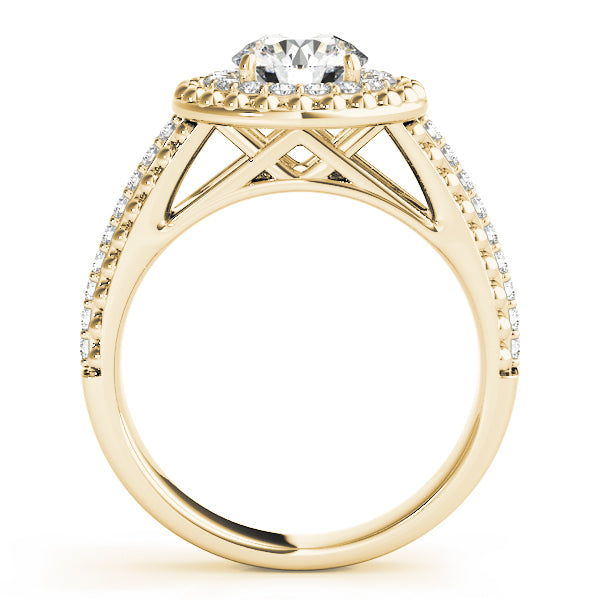 Double Halo Pavé Diamond Engagement Ring (1/3 ct. tw.)