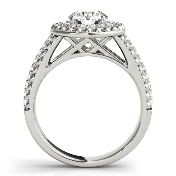 Double Halo Pavé Diamond Engagement Ring (1/3 ct. tw.)