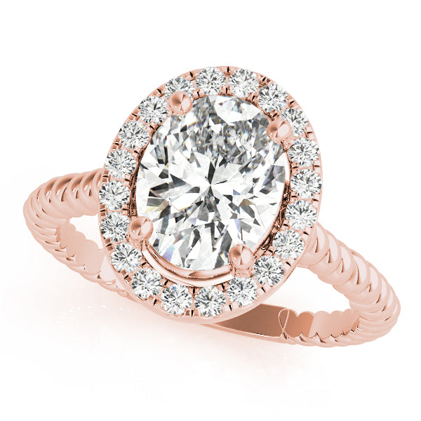 Halo Diamond Engagement Ring (1/8 ct. tw.)
