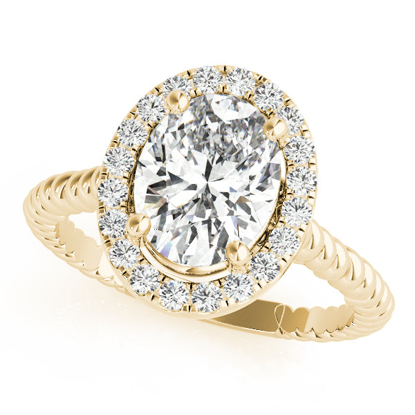 Halo Diamond Engagement Ring (1/8 ct. tw.)