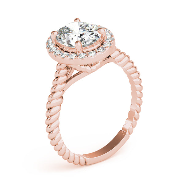 Halo Diamond Engagement Ring (1/8 ct. tw.)