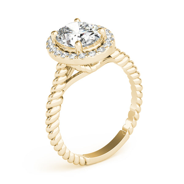 Halo Diamond Engagement Ring (1/8 ct. tw.)