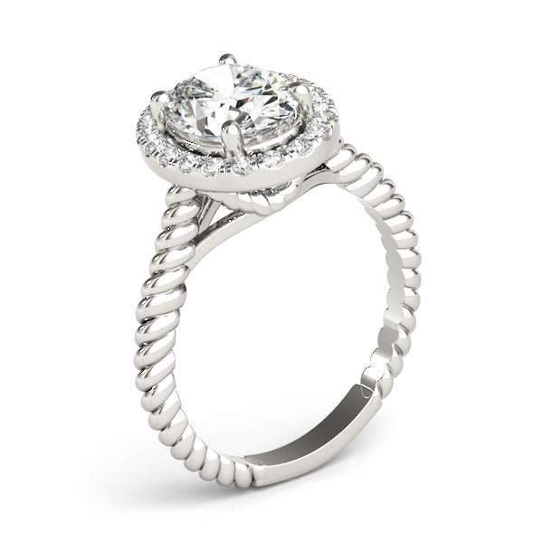 Halo Diamond Engagement Ring (1/8 ct. tw.)