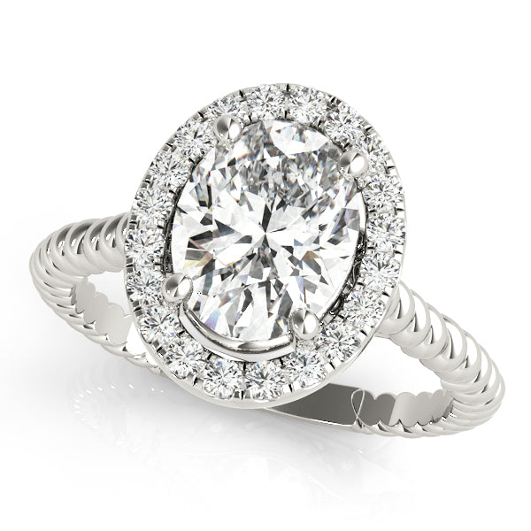 Halo Diamond Engagement Ring (1/8 ct. tw.)
