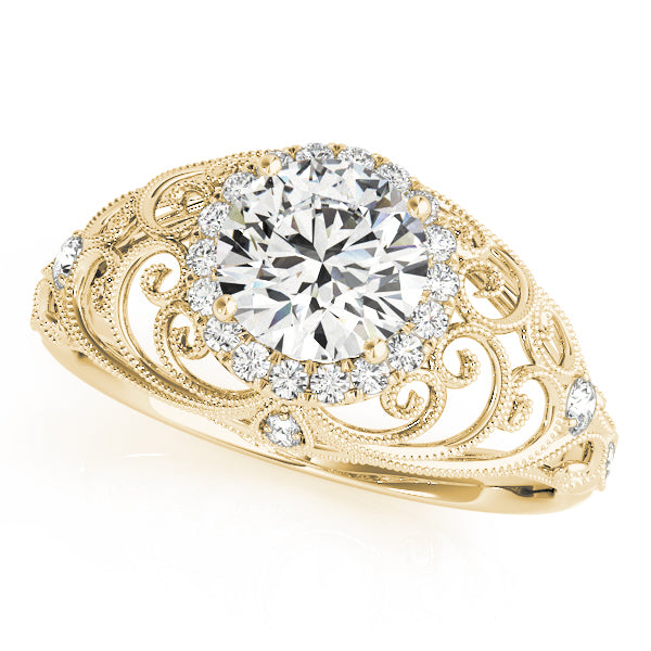 Vintage Halo Diamond Engagement Ring (1/5 ct. tw.)