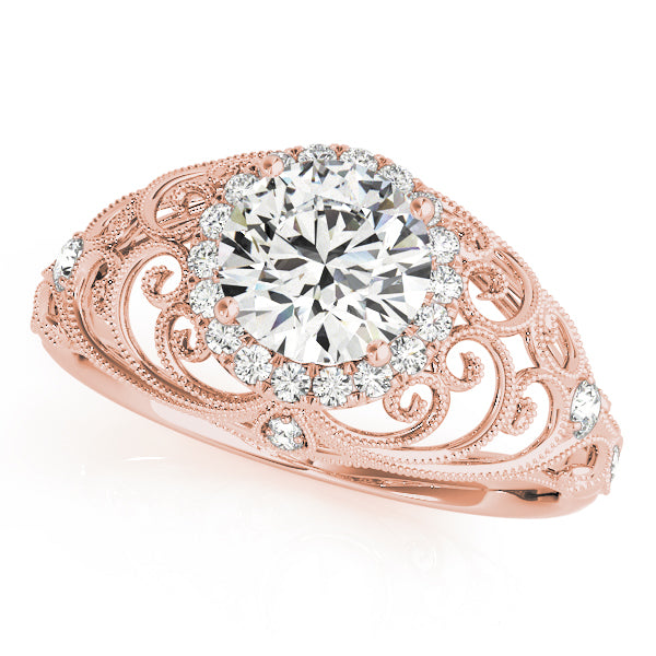 Vintage Halo Diamond Engagement Ring (1/5 ct. tw.)