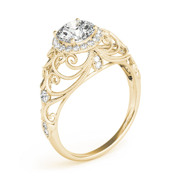 Vintage Halo Diamond Engagement Ring (1/5 ct. tw.)