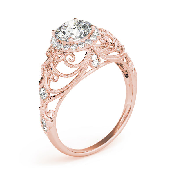 Vintage Halo Diamond Engagement Ring (1/5 ct. tw.)