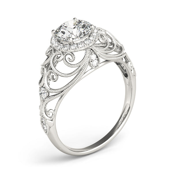 Vintage Halo Diamond Engagement Ring (1/5 ct. tw.)