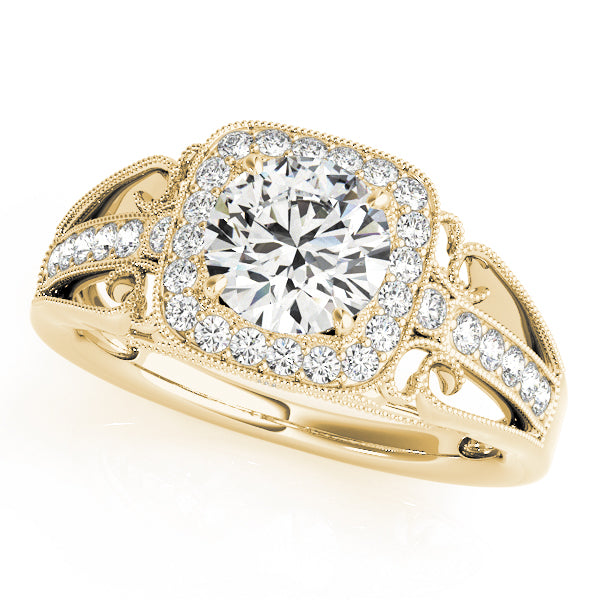 Vintage Halo Diamond Engagement Ring (1/4 ct. tw.)