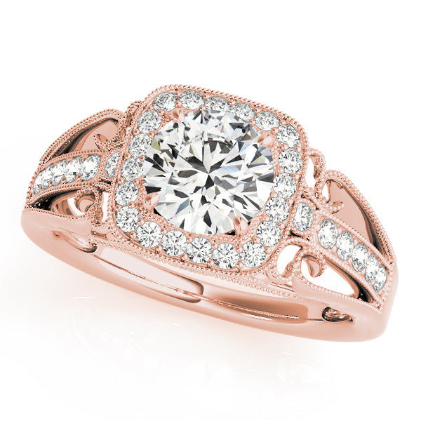 Vintage Halo Diamond Engagement Ring (1/4 ct. tw.)