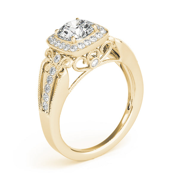 Vintage Halo Diamond Engagement Ring (1/4 ct. tw.)