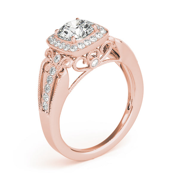 Vintage Halo Diamond Engagement Ring (1/4 ct. tw.)