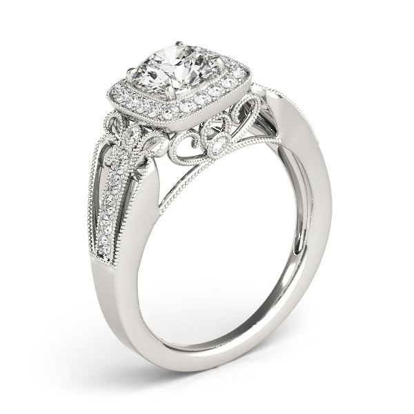 Vintage Halo Diamond Engagement Ring (1/4 ct. tw.)