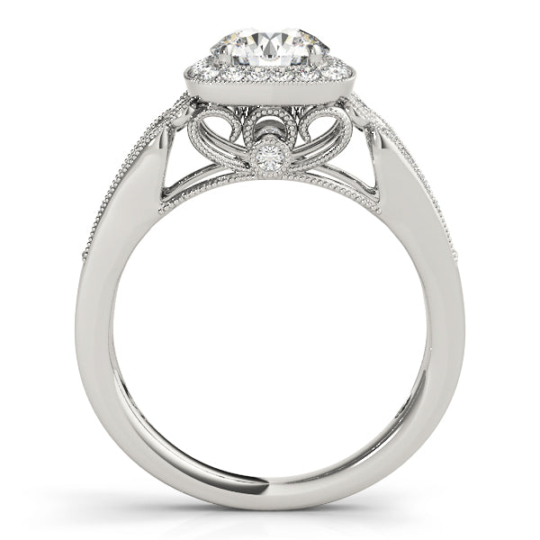 Vintage Halo Diamond Engagement Ring (1/4 ct. tw.)