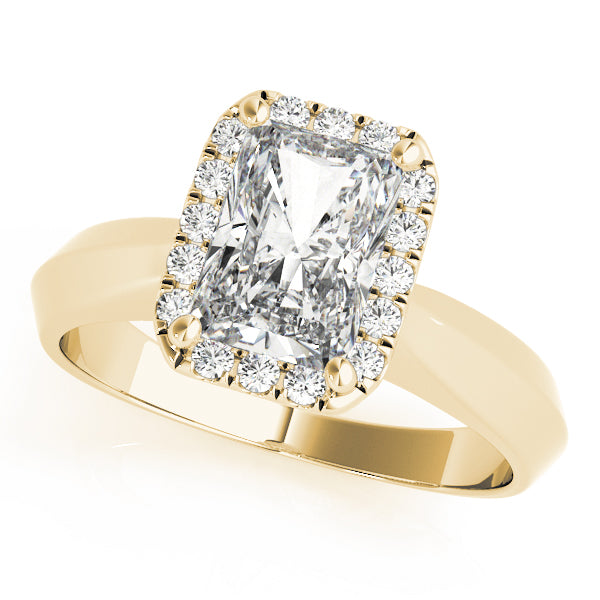 Halo Pavé Diamond Engagement Ring (1/4 ct. tw.)