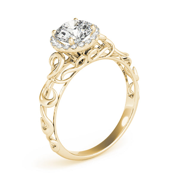 Romantic Halo Diamond Engagement Ring (1/5 ct. tw.)