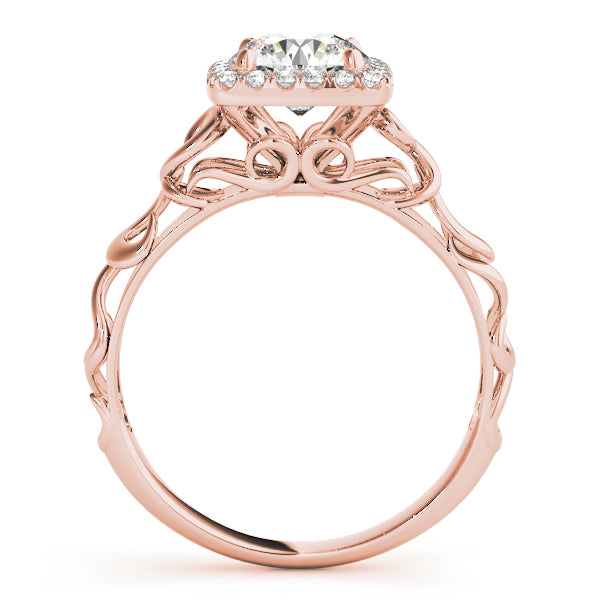 Romantic Cushion Halo Diamond Engagement Ring (1/15 ct. tw.)