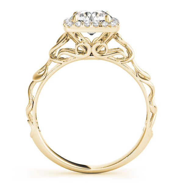 Romantic Cushion Halo Diamond Engagement Ring (1/5 ct. tw.)