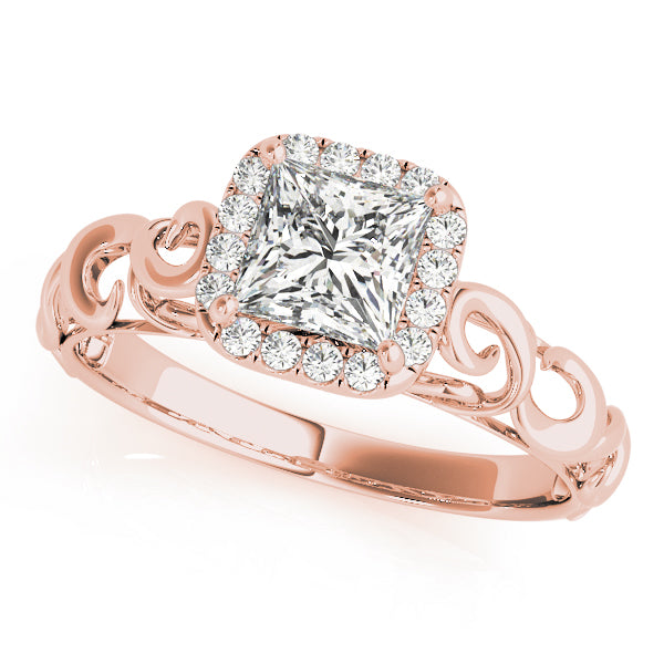 Romantic Halo Diamond Engagement Ring (1/5 ct. tw.)