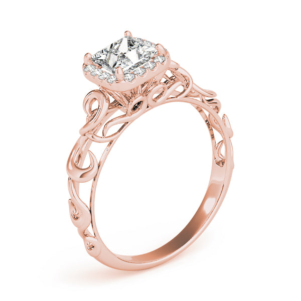 Romantic Halo Diamond Engagement Ring (1/5 ct. tw.)