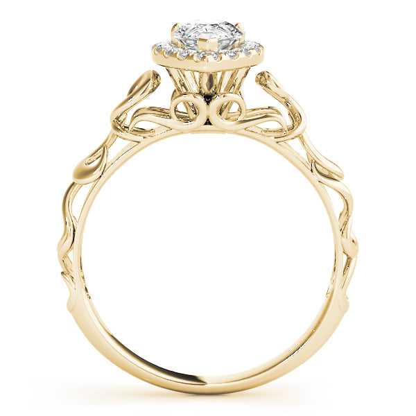 Romantic Halo Diamond Engagement Ring (1/8 ct. tw.)