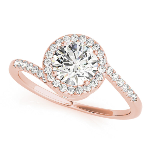 Petite Halo Diamond Engagement Ring (1/8 ct. tw.)