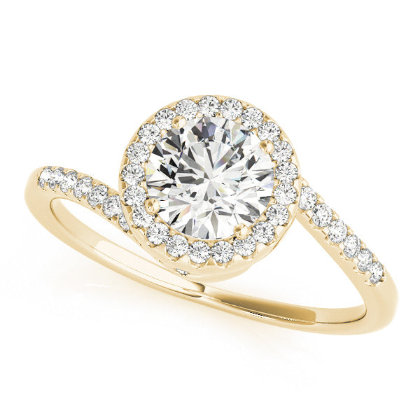 Petite Halo Diamond Engagement Ring (1/8 ct. tw.)