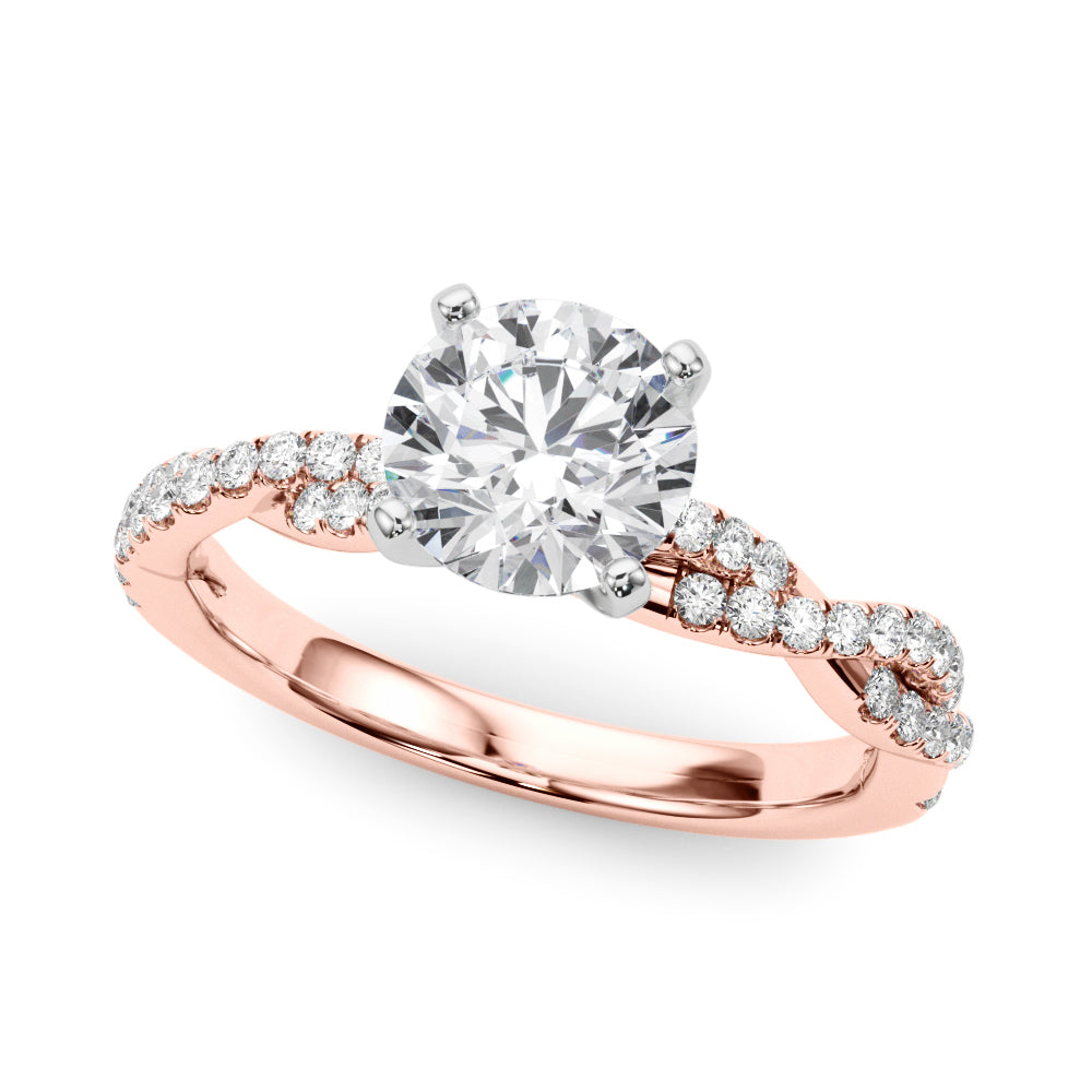 Petite Twist Diamond Engagement Ring (1/5 ct. tw.)