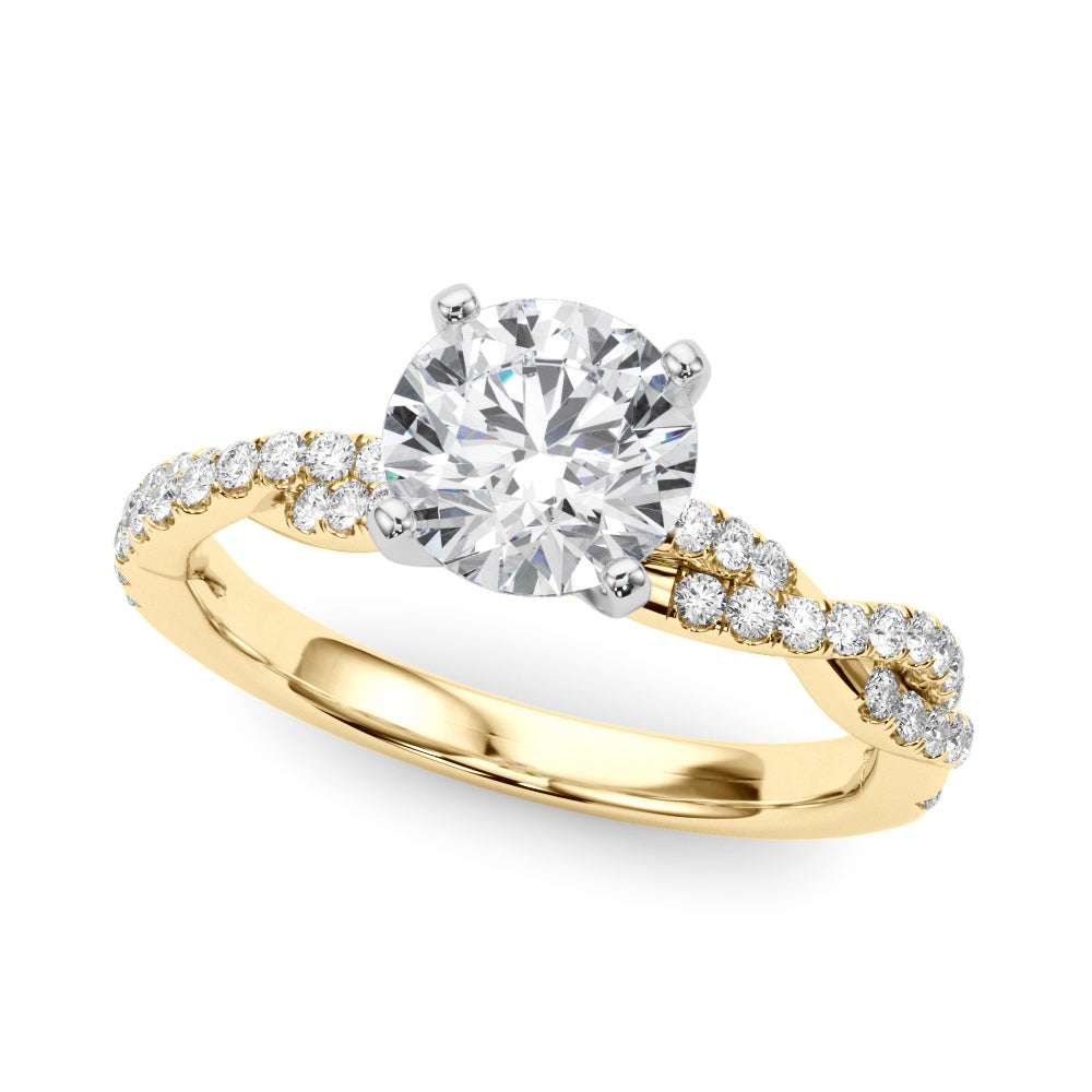 Petite Twist Diamond Engagement Ring (1/5 ct. tw.)