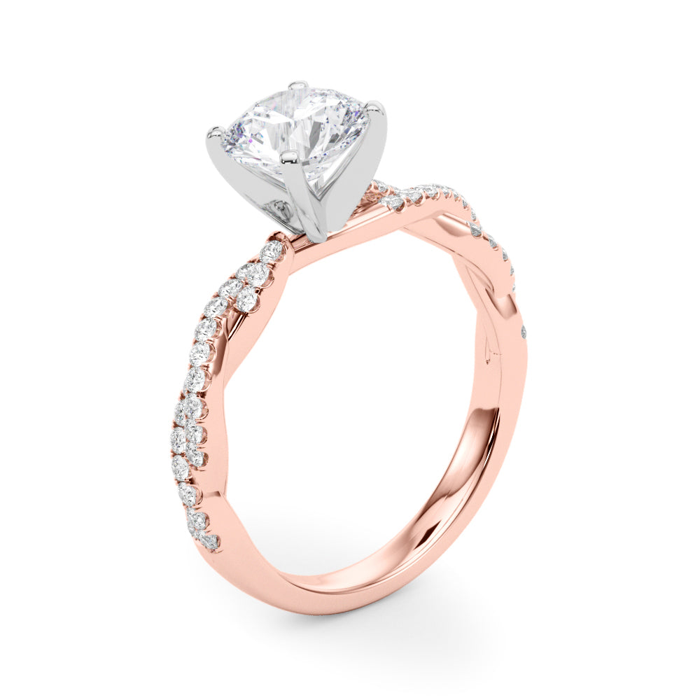 Petite Twist Diamond Engagement Ring (1/5 ct. tw.)
