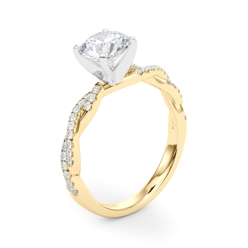 Petite Twist Diamond Engagement Ring (1/5 ct. tw.)