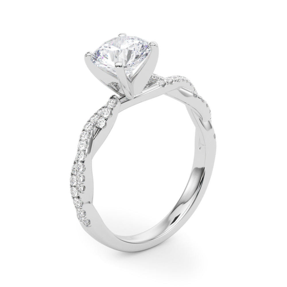 Petite Twist Diamond Engagement Ring (1/5 ct. tw.)