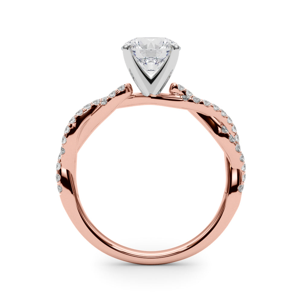 Petite Twist Diamond Engagement Ring (1/5 ct. tw.)